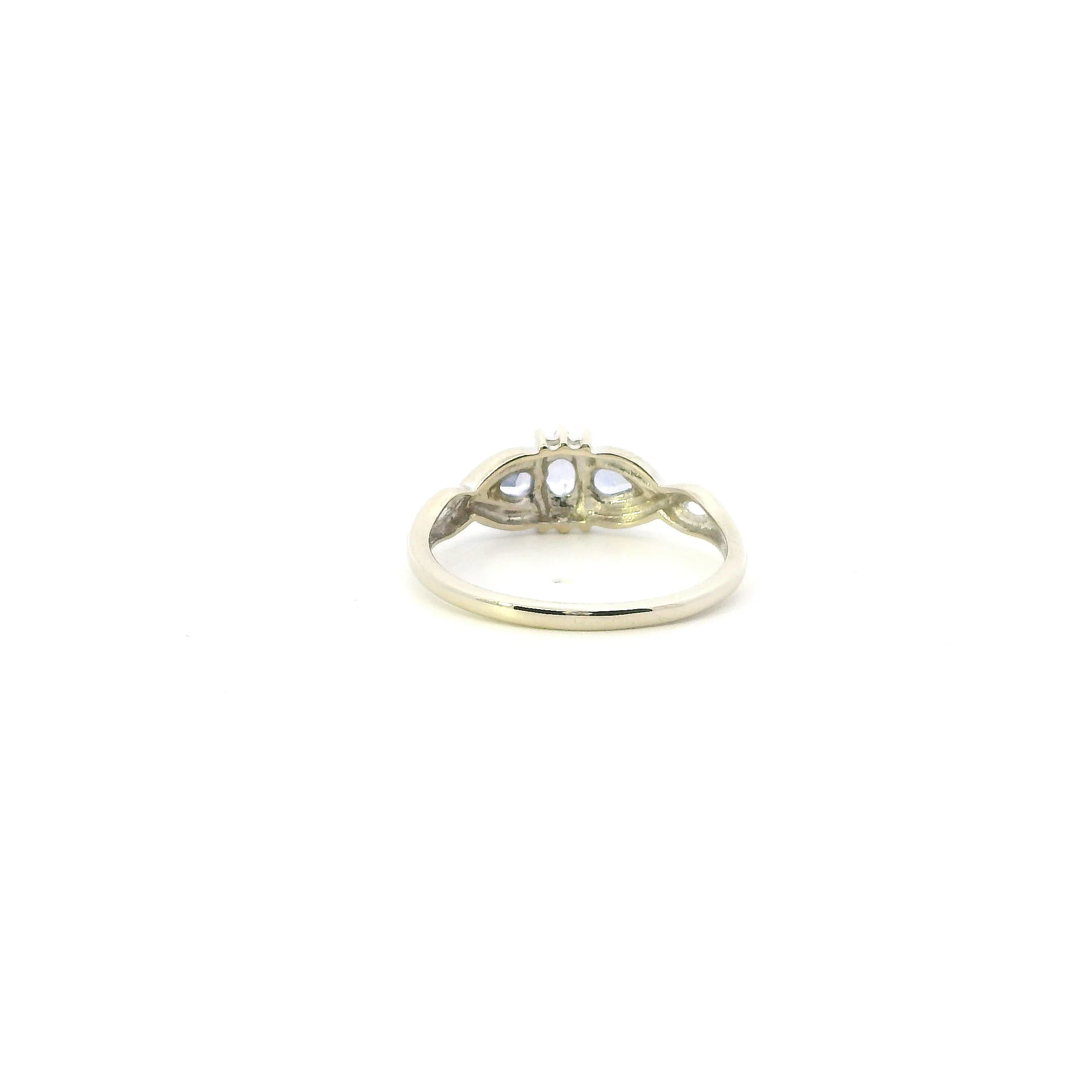 10K White Gold Tanzanite Womens Ring - Image 3