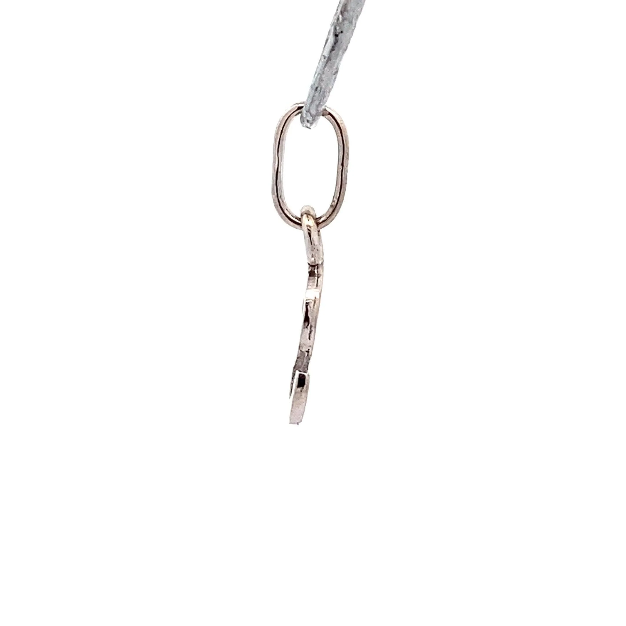 14K White Gold Letter "S" Pendant - Image 4