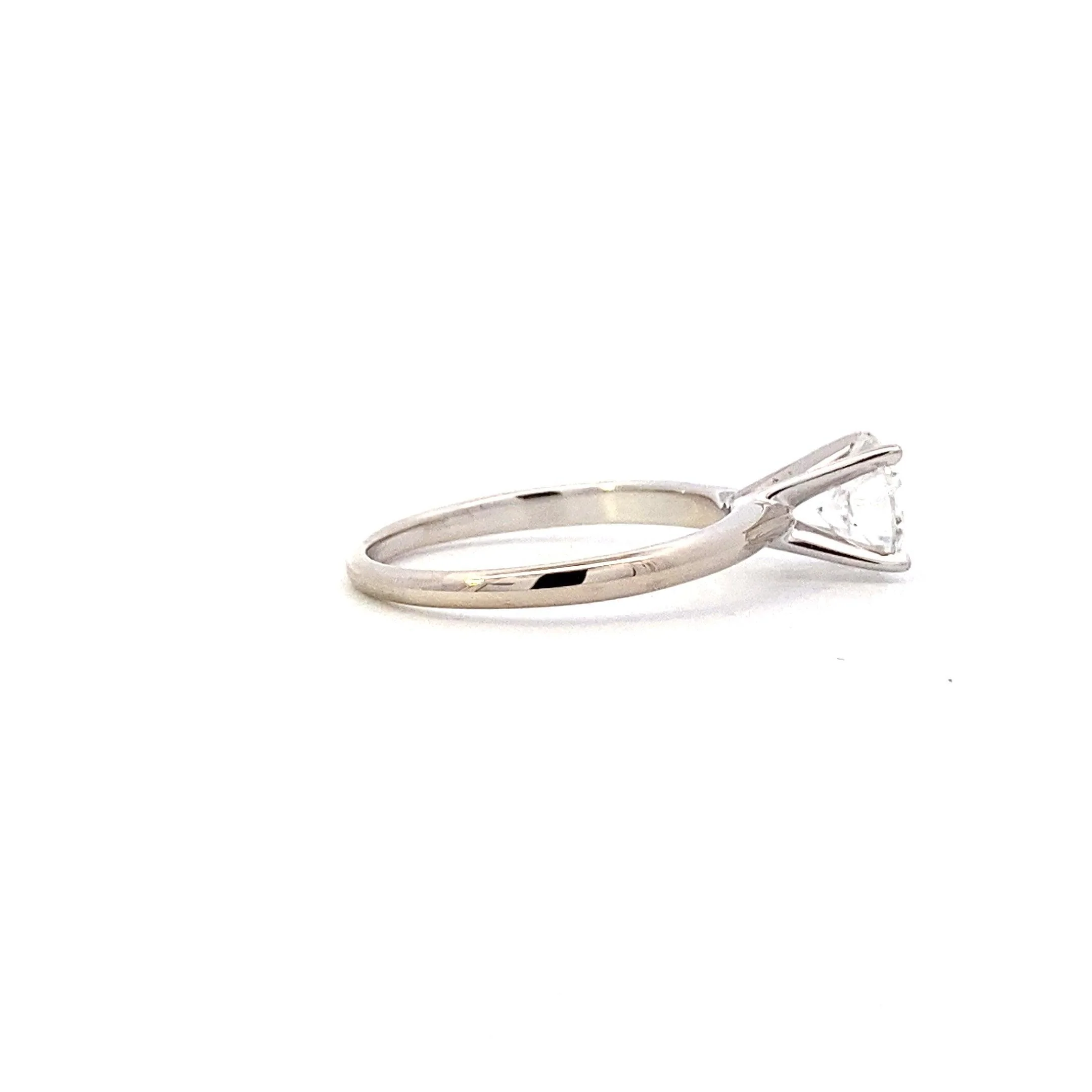 14K White Gold Women's Diamond Solitaire Ring - 1.15ct - Image 5