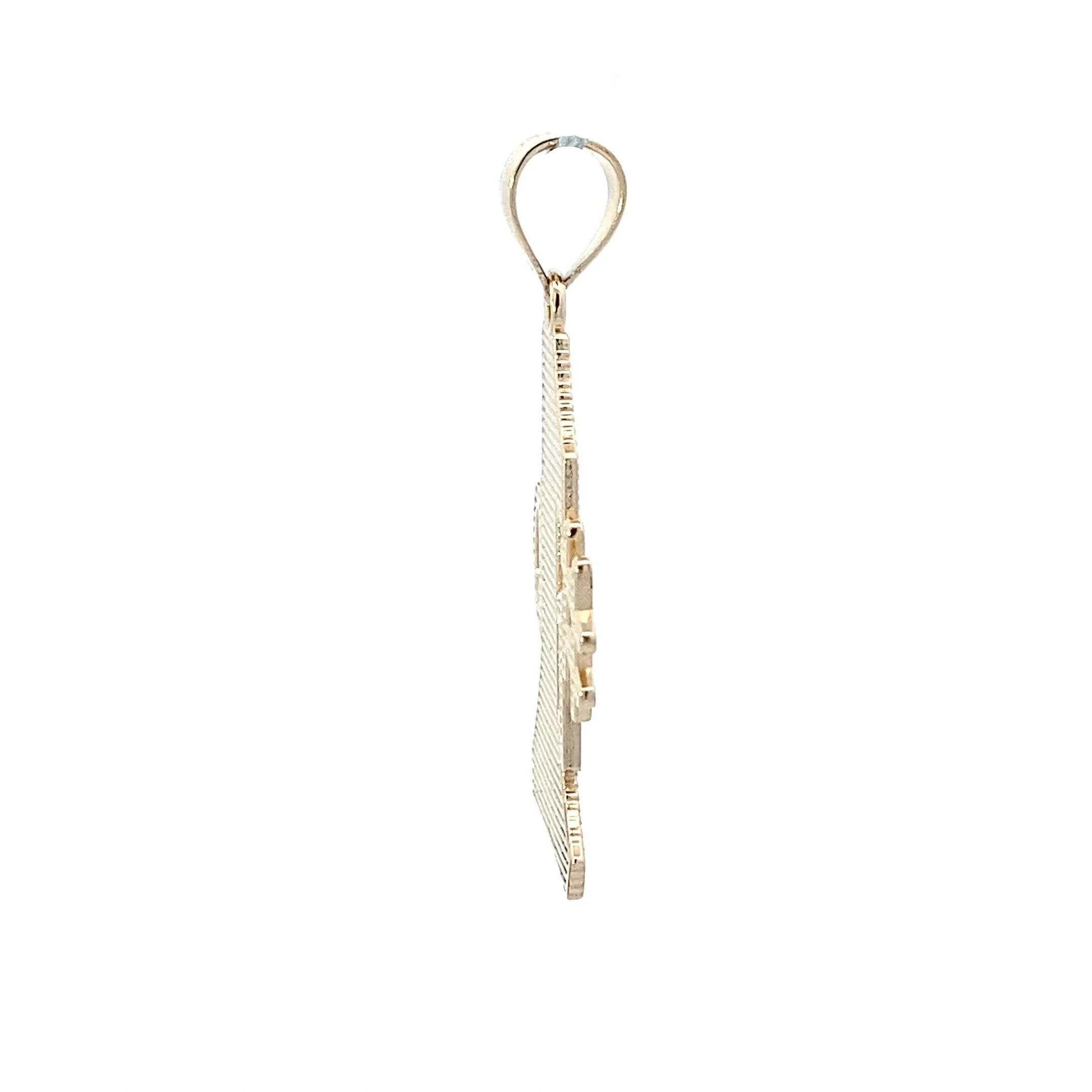 14K Yellow Gold "#1 Dad" Pendant - Image 5