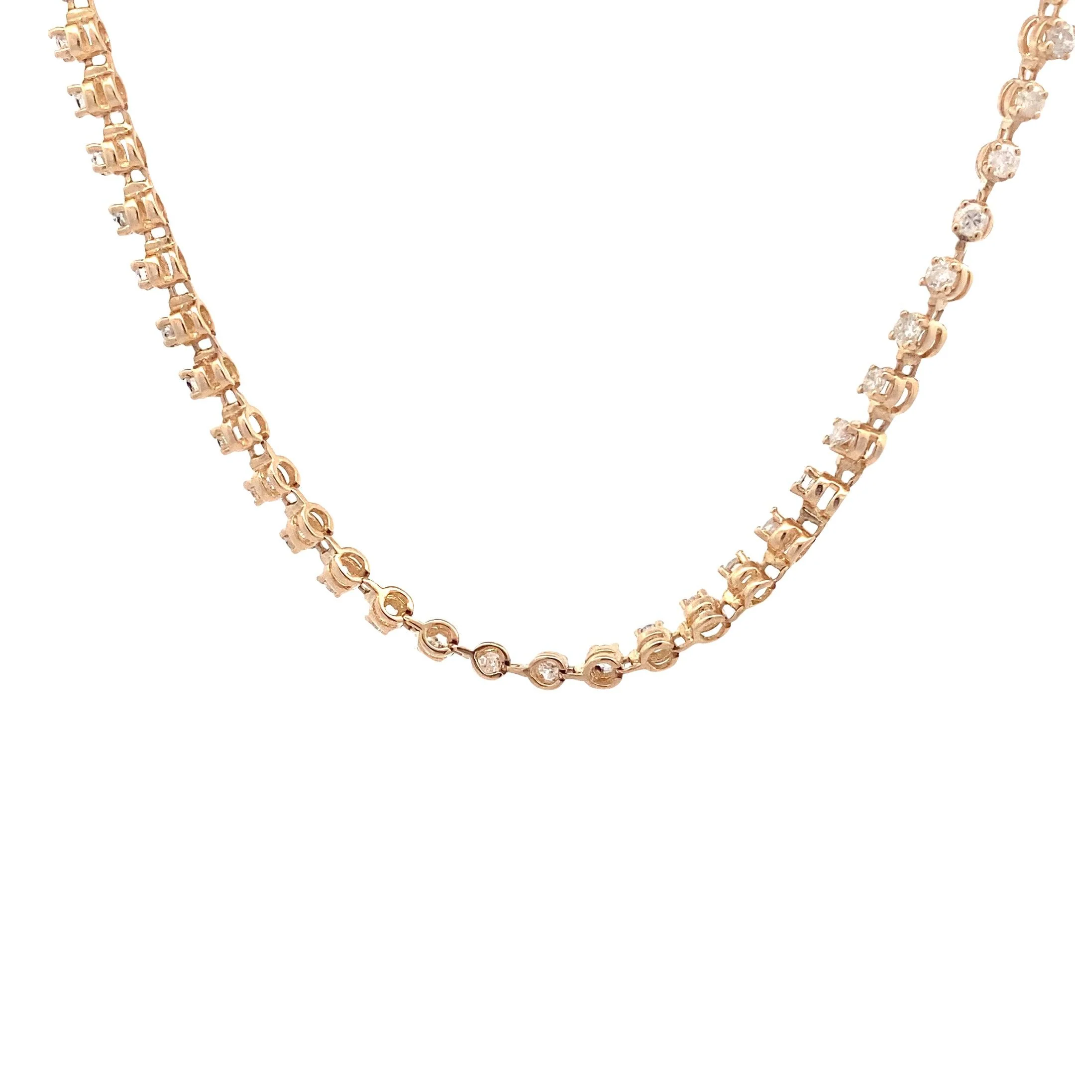 14K Yellow Gold Diamond Tennis Bracelet - 2.0ct - Image 3