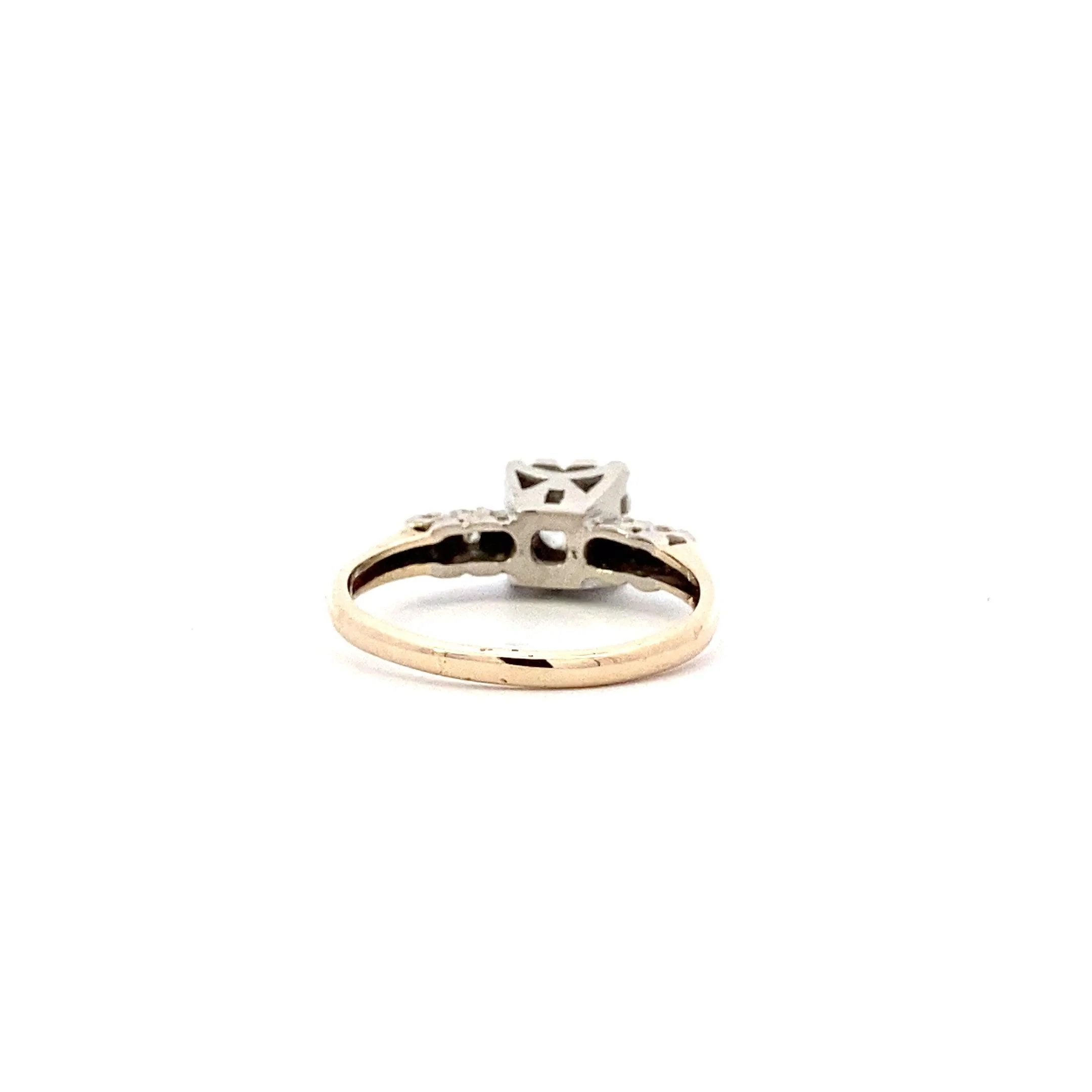 14K Yellow & White Gold Women's Diamond Ring - 0.43ct - Image 4