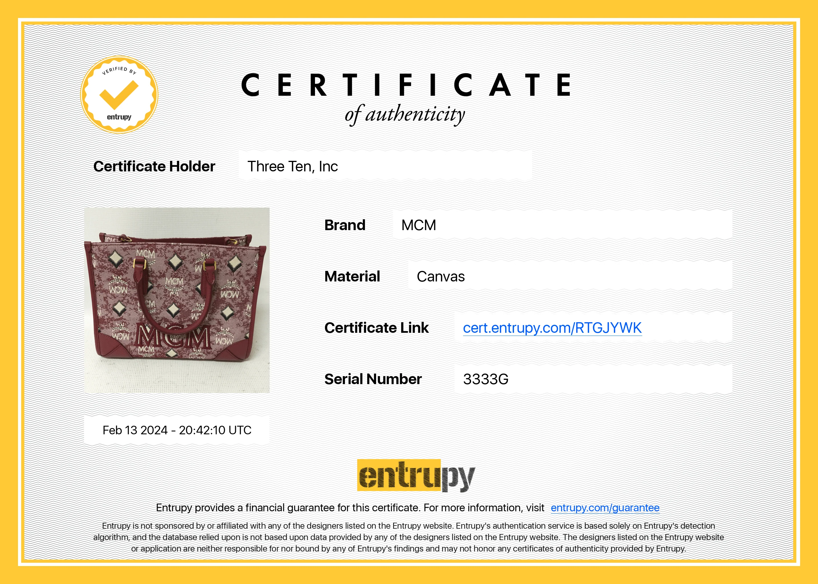 MCM Vintage Jaquard Monogram Canvas 2-Way Bag - MWTBATQ02RE001 - Image 14
